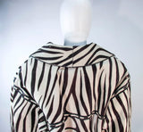 AMEN WARDY Zebra Pattern Cowhide Coat Size 4-8