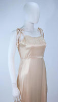 YOUNG EDWARDIAN Satin Dress with Lace Size 2