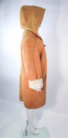 CALVIN KLEIN Vintage Brown C Coat with Hood Size 6