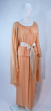 BONWIT TELLER Peach & Apricot Hue Cape Gown Size 4