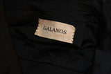 JAMES GALANOS 1960s Black Satin Opera Coat