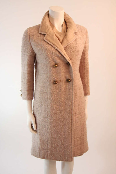 Chanel 1960s Attributed to Chanel Cream Boucle 3 PC Tweed Suit