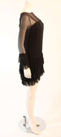 PAULINE TRIGERE Black Chiffon Dress Size S