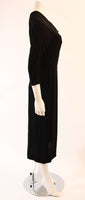 DOROTHY O'HARA 1950s Black Cocktail Dress