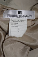 PIERRE BALMAIN Vintage Oversized Khaki Coat