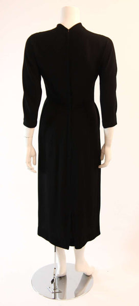 DOROTHY O'HARA 1950s Black Cocktail Dress The Paper Bag Princess DOROTHY O'HARA 1950s Black Cocktail Dress The Paper Bag Princess