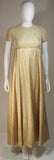 GEOFFREY BEENE 1960s Gold Baby Doll Gown Size 2-4