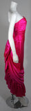 VICKY TIEL Magenta Gown with Large Bow Size Small