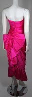 VICKY TIEL Magenta Gown with Large Bow Size Small