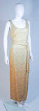 HAUTE COUTURE INTERNATIONAL Gold Beaded Gown Size Large