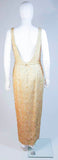 HAUTE COUTURE INTERNATIONAL Gold Beaded Gown Size Large