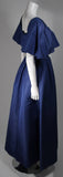 PAULINE TRIGERE 1980s Midnight Blue Ball Gown Size 6