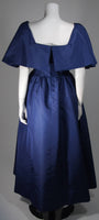 PAULINE TRIGERE 1980s Midnight Blue Ball Gown Size 6