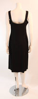 PIERRE BALMAIN Couture Black Linen Dress with Bow Accent
