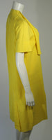 MARNI Draped Yellow Linen Day Dress Size 6