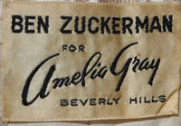 BEN ZUCKERMAN 2 pc Cream, Silver Brocade Coat & Gown