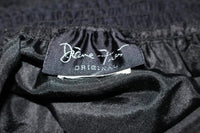 DIANE FREIS Black Chiffon Wrap Skirt with Tassels Size 4-6