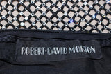 ROBERT DAVID MORTON Black Silk Cocktail Dress Size 6-8