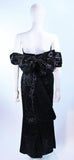 RUBEN PANIS Velvet Pattern Gown Size 2-4