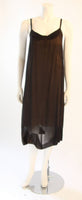 ZAC POSEN Steam Punk Layered Black & Nude Silk Dress