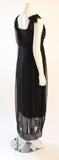 ZAC POSEN Steam Punk Layered Black & Nude Silk Dress