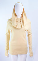 ISSEY MIYAKI Yellow Two Piece Skirt and Sweater Ensemble Size 4-8