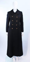 ALTON LEWIS Double Breasted Full Length Tailored Coat Size 4-6