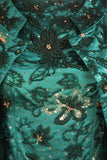 VINTAGE Circa 1960s Custom Emerald Gown & Jacket Size 4-8