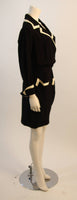 MOSCHINO Couture Classic Pocket Dress w/ White Detail Size 44