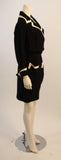MOSCHINO Couture Classic Pocket Dress w/ White Detail Size 44