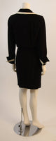 MOSCHINO Couture Classic Pocket Dress w/ White Detail Size 44