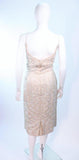 HAUTE COUTURE INTERNATIONAL 1960s  Ivory Cocktail Dress Size 8