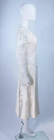 FE ZANDI White Lace Silk Embellished Dress Size 6
