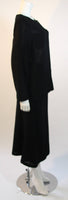 CHANEL 1999 Sheer Black Wool Silk Lined Skirt Size 40