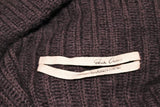 RICK OWENS Brown Knit Draped Sweater Size Small