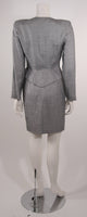 VICKY TIEL Linen and Wool 2 pc Jacket and Skirt Suit