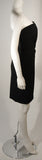VICKY TIEL Black Jersey Cocktail Dress with Sequin Detail Size 38