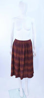 MISSONI Bronze and Purple Metallic Knit Skirt Set Size 8