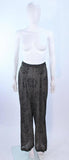 MISSONI Black & Gold Floral Metallic Knit Pant Set Size Size 46