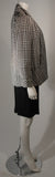 VICKY TIEL Houndstooth Cocktail Dress & Jacket Size Small