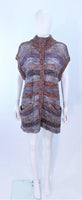 MISSONI Mauve Wool Knit Vest Size Large