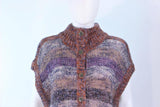 MISSONI Mauve Wool Knit Vest Size Large
