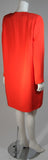 VICKY TIEL Orange Silk Skirt Suit Size Small