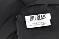 BILL BLASS Black Chiffon Gown with Gold Bodice Size 12