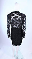 FETOUN Black Sequin Lace Skirt Suit Size 12