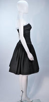 TRAVILLA Denim Cocktail Dress, Jacket w/ White Stitching Size 8-10