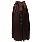 ESCADA Brown Silk Ball Skirt Large Bow Size 36