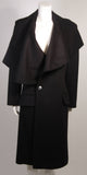 JOHN GALLIANO Over-Sized Asymmetrical Collar Coat Size 42