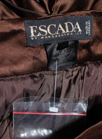 ESCADA Brown Silk Ball Skirt Large Bow Size 36