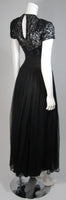CEIL CHAPMAN Attributed Black Gown Size Small